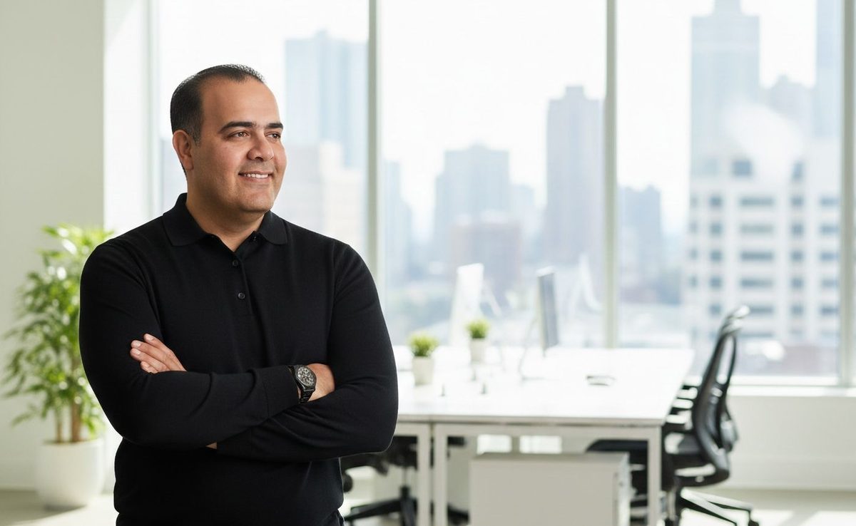 John Matta in an office